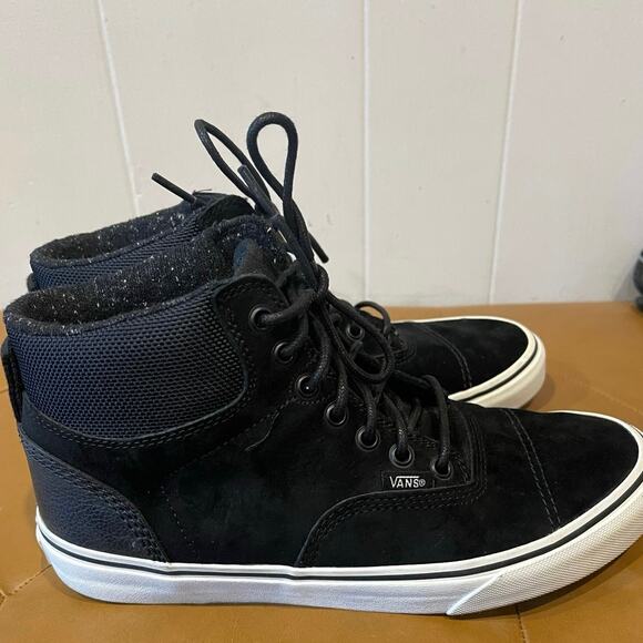 Vans Era-hi Pig Suede & Nylon Black White‎ Skateboard Shoes Sneakers Size Mens 8 main image 6